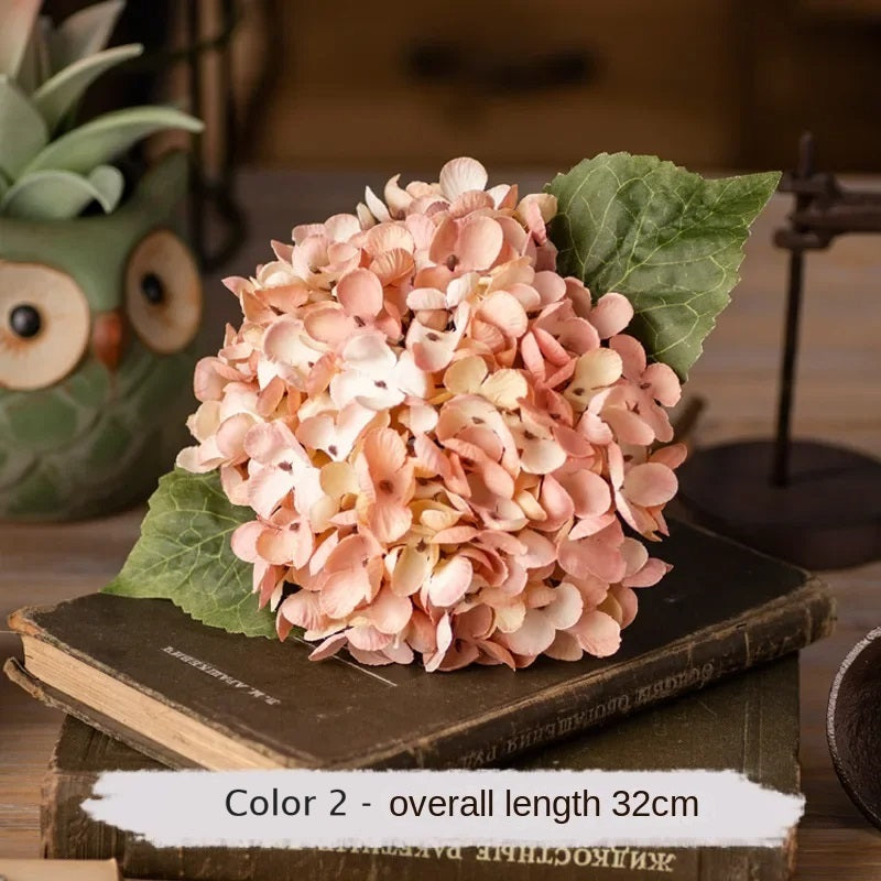 Soft Bloom: Silk Hydrangea Stem