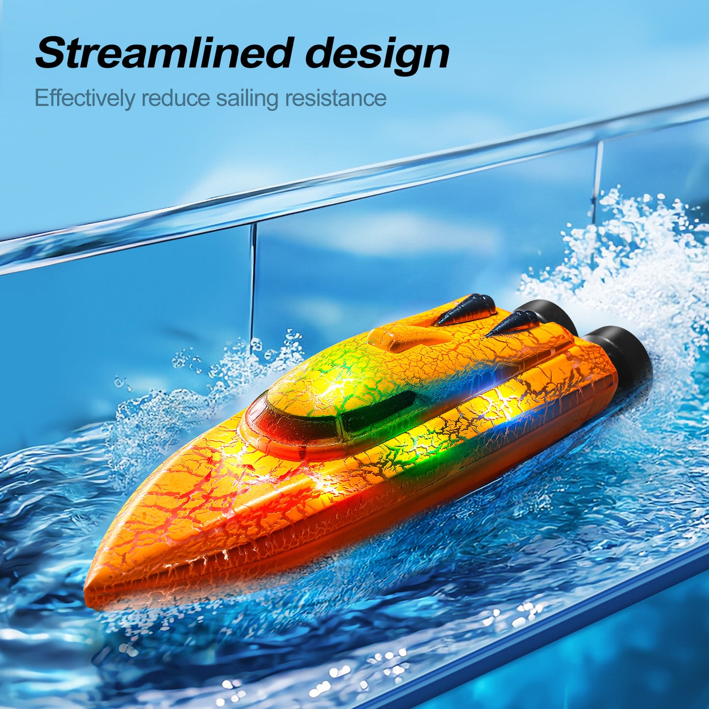 Mini Wave: 2.4G RC Speedboat (Ages 6–12)