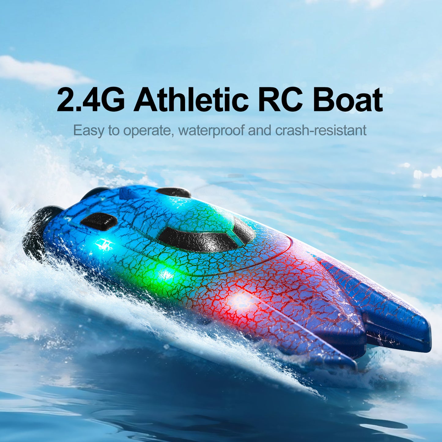 Mini Wave: 2.4G RC Speedboat (Ages 6–12)