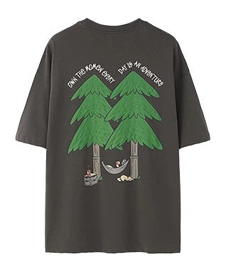 Men's Oversized Puff Print Cotton T-Shirt – Heavyweight, Pure Comfort