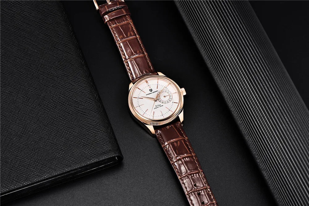 AquaDepth 200: Sapphire Diver Quartz Watch for Men