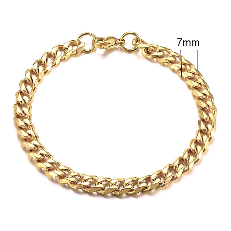 Forge Link: Chunky Miami Curb Chain Bracelet for Men