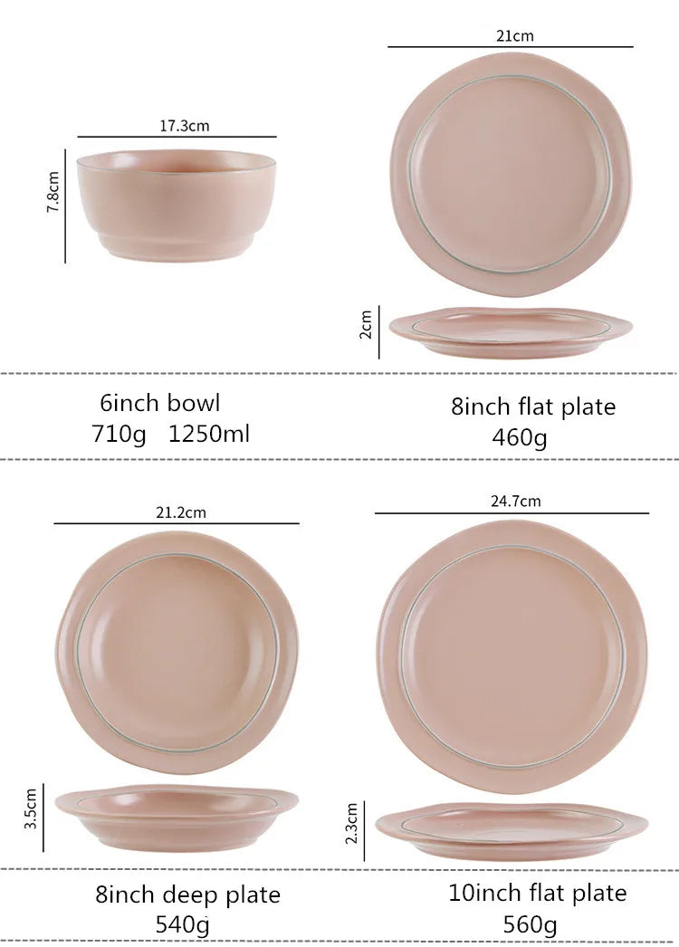 Nordic Ceramic Dinnerware Set