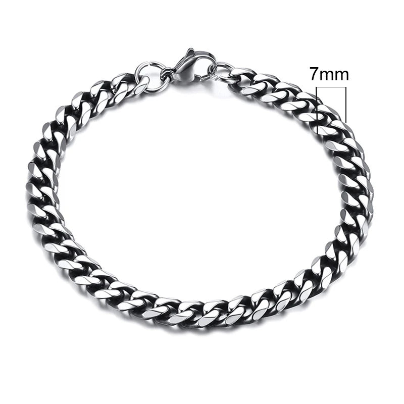 Forge Link: Chunky Miami Curb Chain Bracelet for Men