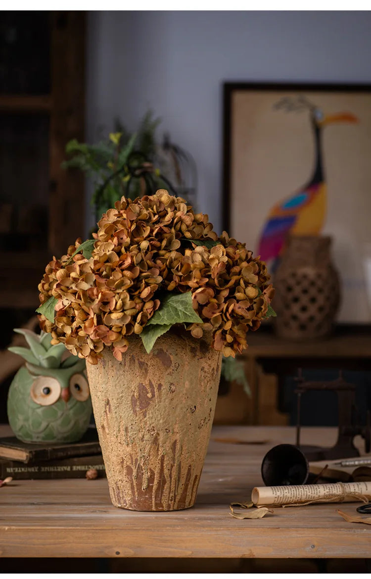 Soft Bloom: Silk Hydrangea Stem