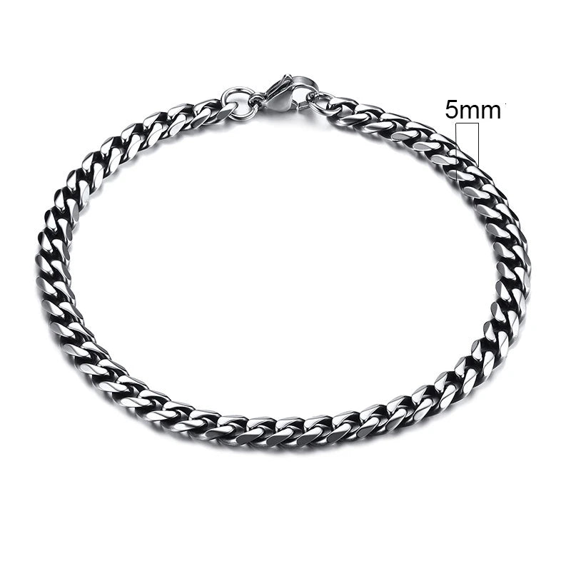 Forge Link: Chunky Miami Curb Chain Bracelet for Men