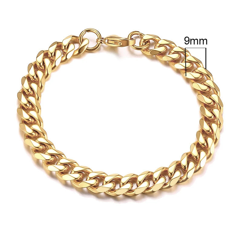 Forge Link: Chunky Miami Curb Chain Bracelet for Men