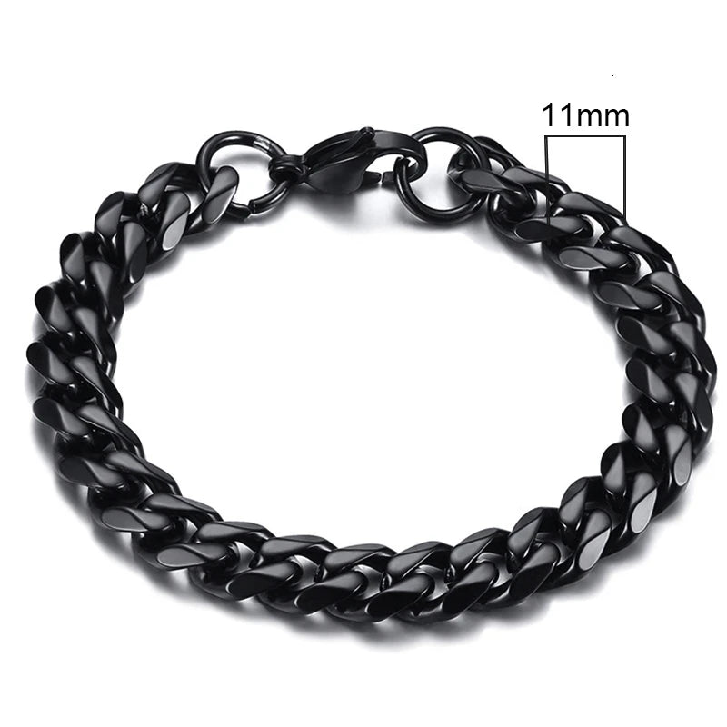 Forge Link: Chunky Miami Curb Chain Bracelet for Men