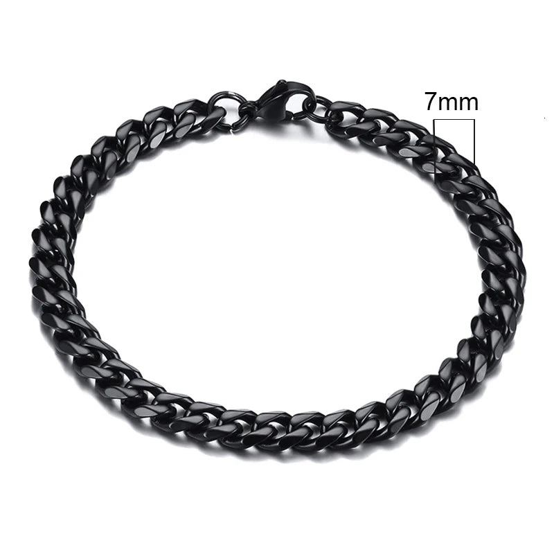 Forge Link: Chunky Miami Curb Chain Bracelet for Men