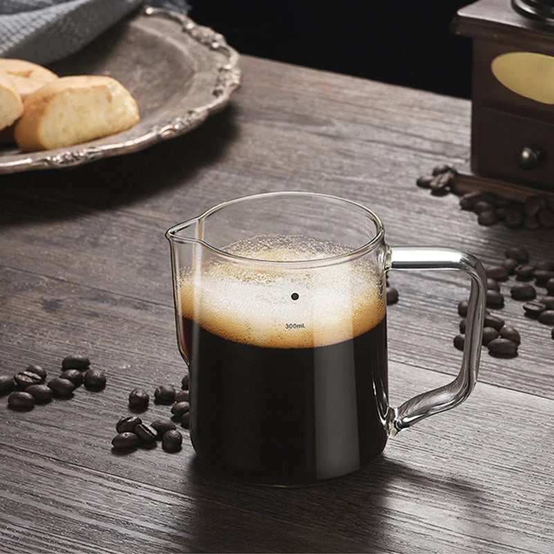 Glass Milk Frother Pitcher (350ml / 600ml)