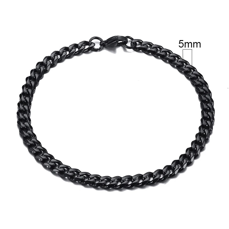 Forge Link: Chunky Miami Curb Chain Bracelet for Men