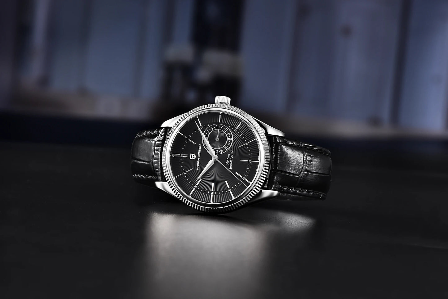 AquaDepth 200: Sapphire Diver Quartz Watch for Men