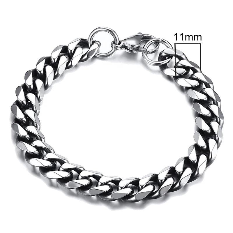 Forge Link: Chunky Miami Curb Chain Bracelet for Men