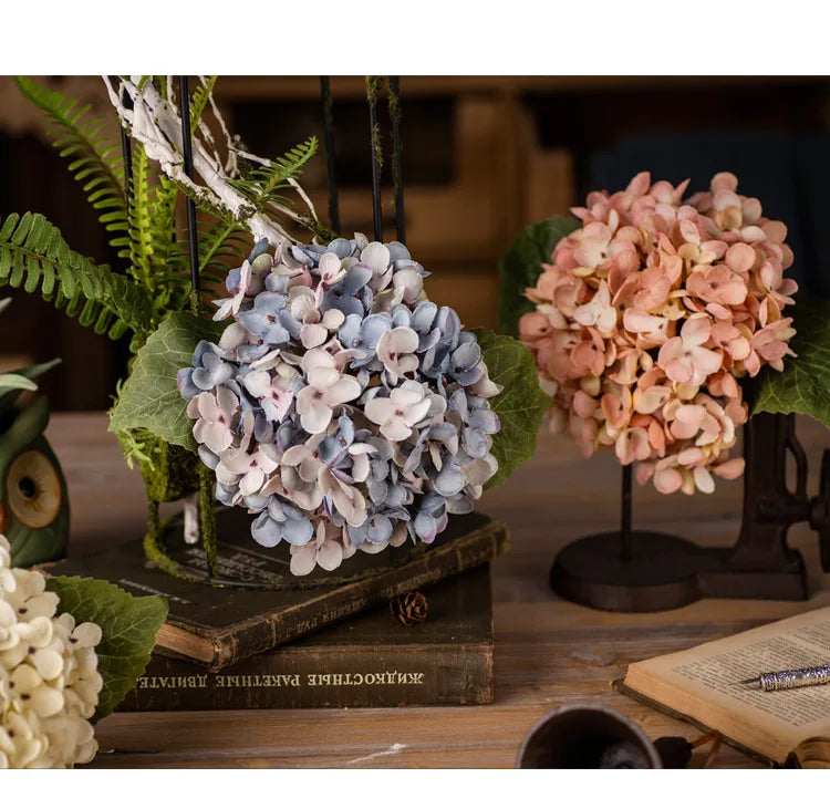 Soft Bloom: Silk Hydrangea Stem