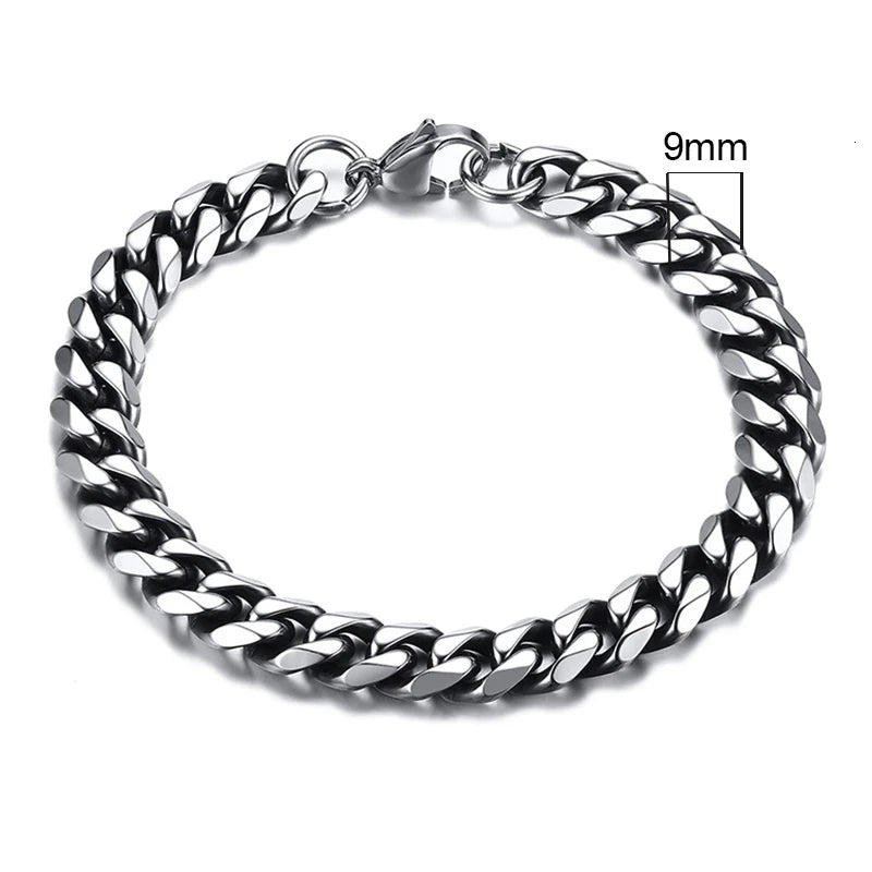 Forge Link: Chunky Miami Curb Chain Bracelet for Men
