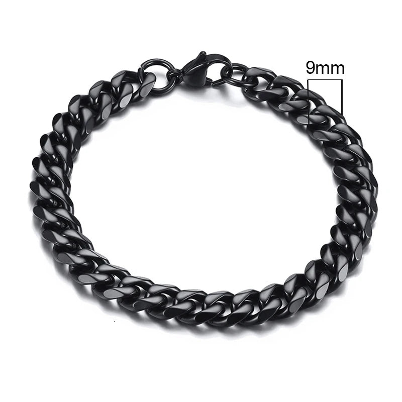 Forge Link: Chunky Miami Curb Chain Bracelet for Men
