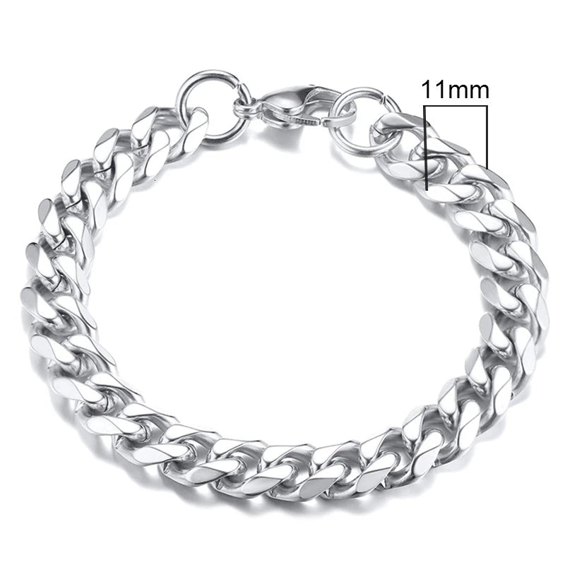 Forge Link: Chunky Miami Curb Chain Bracelet for Men