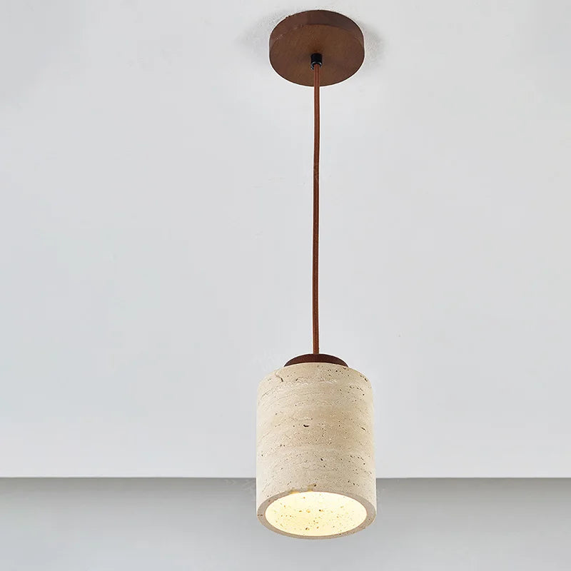Cave Light: Wabi-Sabi Stone Pendant