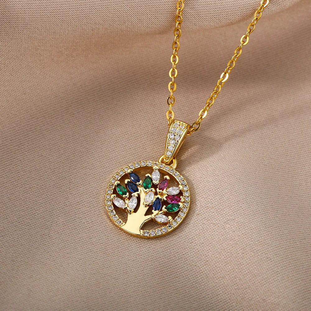 Eterna Root: Tree of Life Pendant Necklace for Women