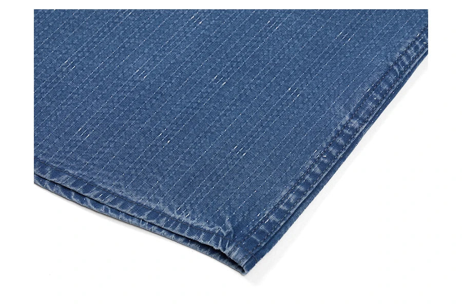 Men's Oversized Washed Indigo Cotton Shirt – Casual Cool With a Vintage Edge