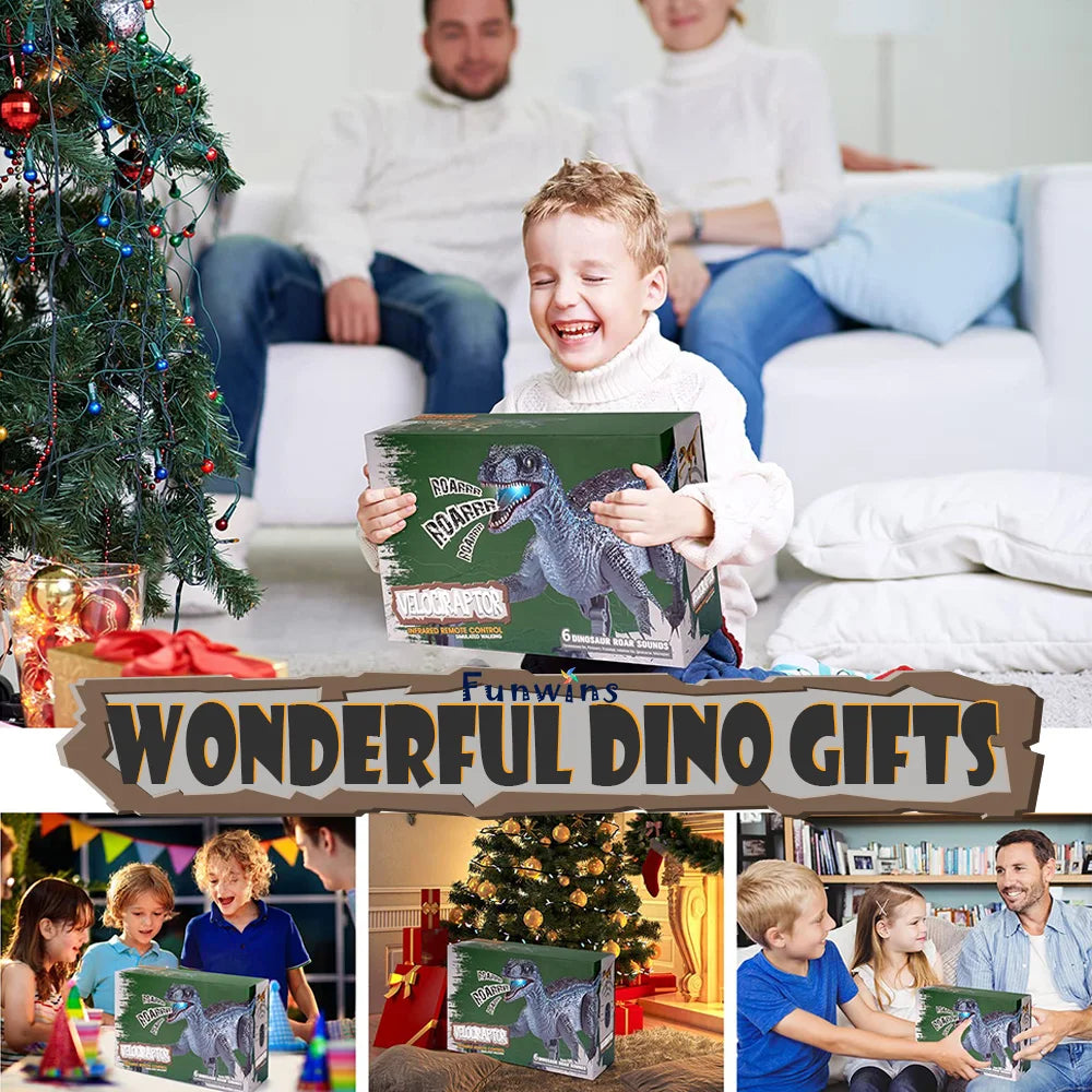 Raptor March: Walking & Roaring RC Dinosaur (Ages 6–12)