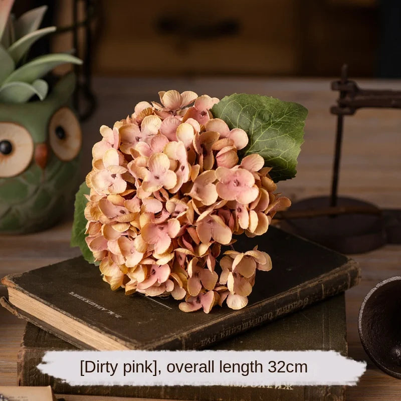 Soft Bloom: Silk Hydrangea Stem