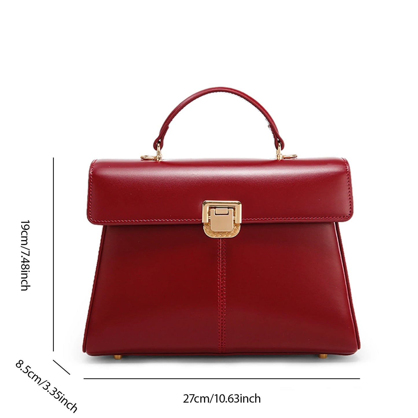 Velvet Frame: Luxury Genuine Leather Crossbody Bag with Scarf Accent