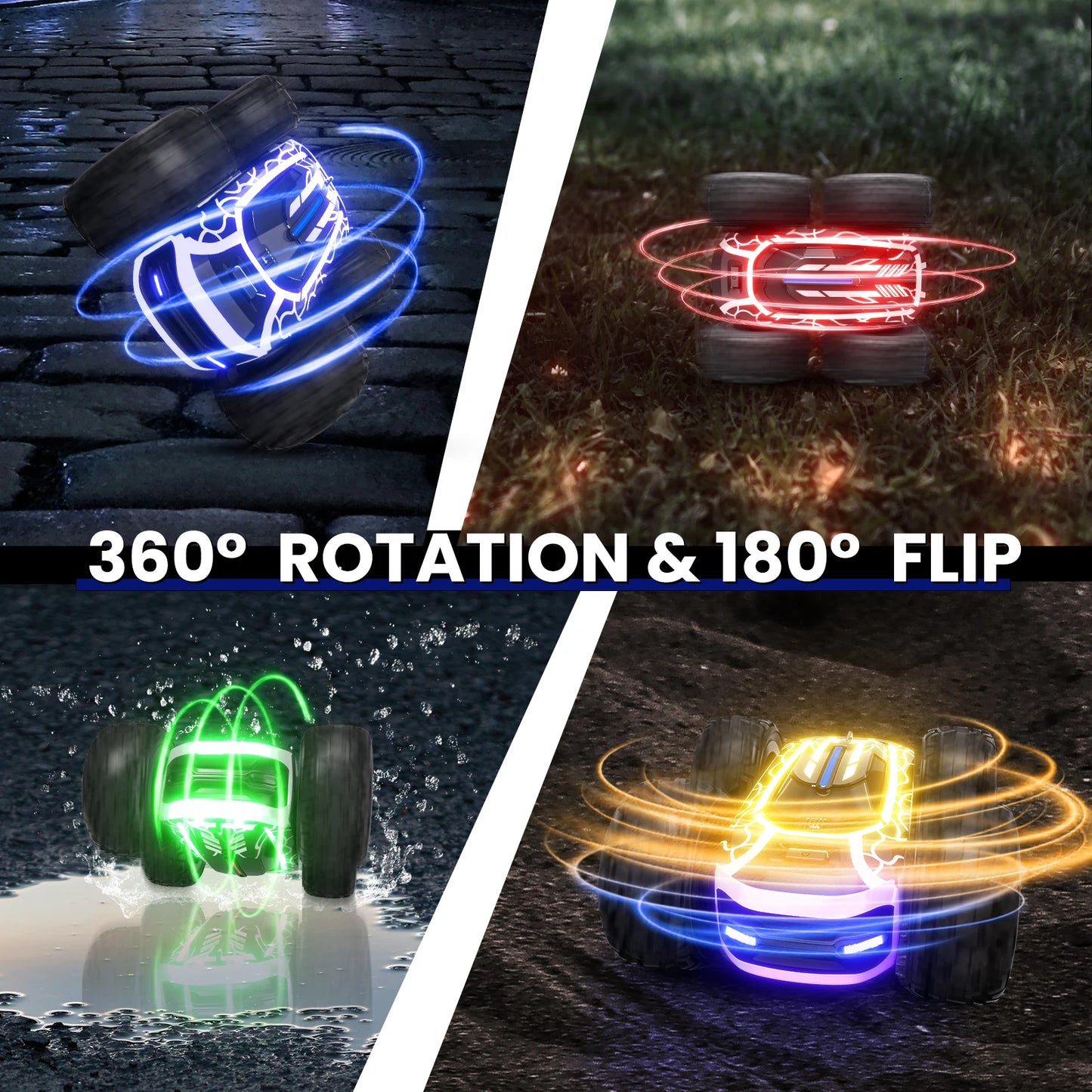 LumoTwist 1:22: Light-Show RC Stunt Car (Ages 6+)