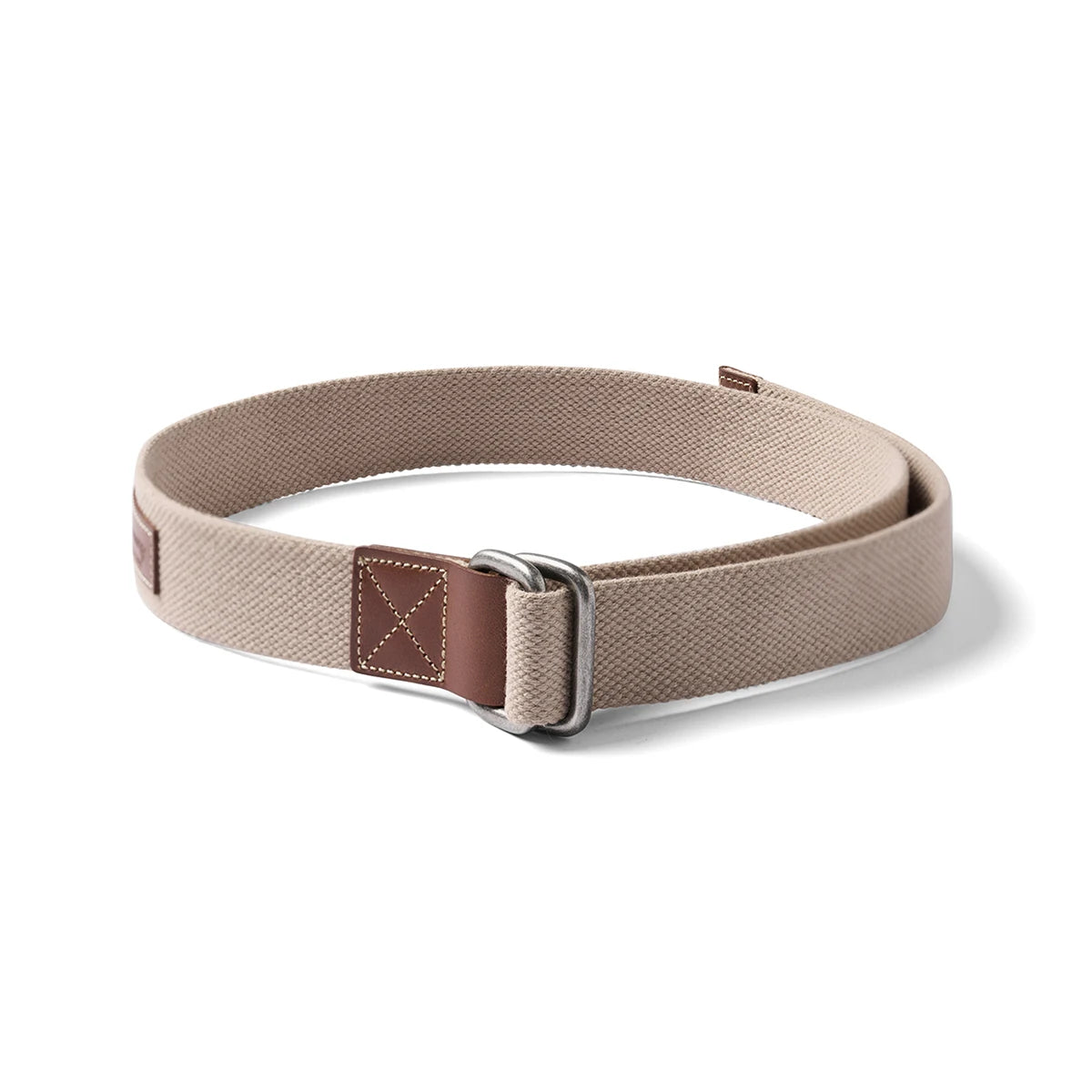 WeaveMark: Braided Canvas Belt with Leather Detail