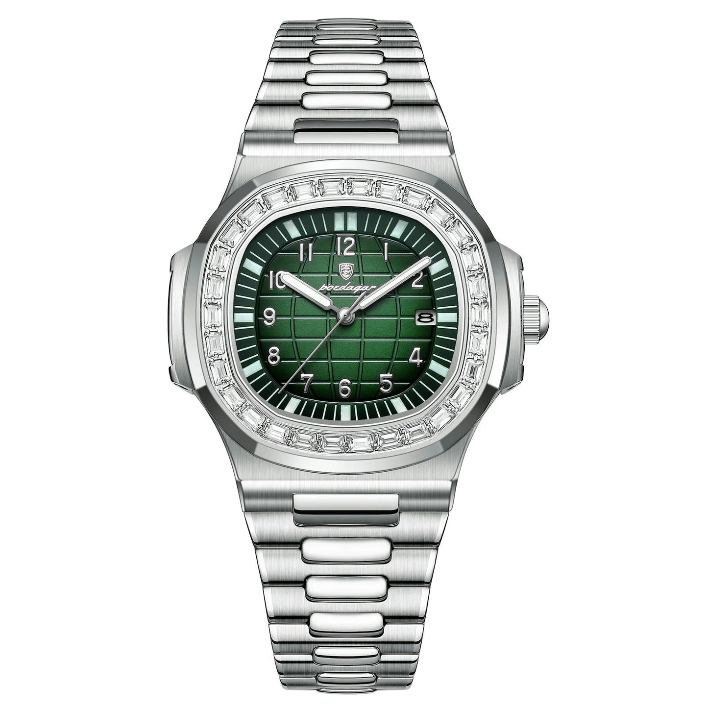 SteelSquare: Luminous Waterproof Men’s Watch