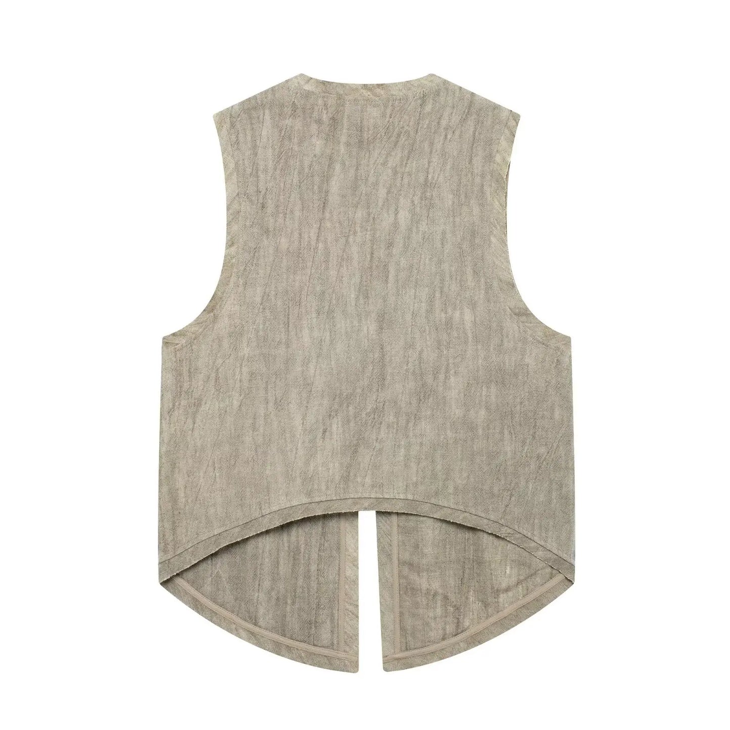Women's Glitter Sequin Open Vest – Tailored Sparkle for Autumn Nights