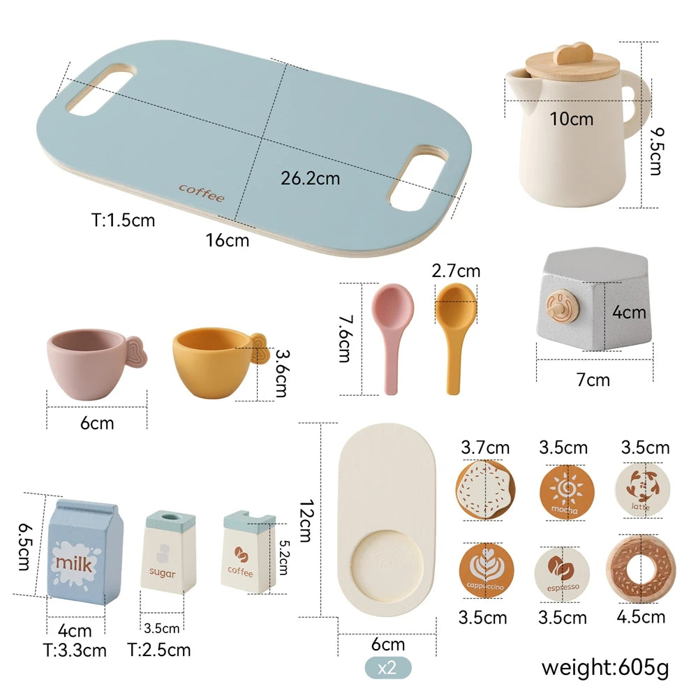 Little Tea Atelier: Montessori Wooden Tea Set with BPA-Free Silicone (Ages 3–6)