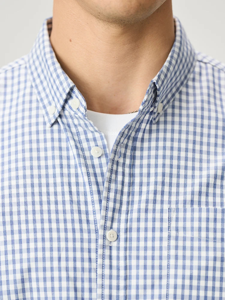 Men's Oversized Plaid Cotton Shirt – Soft Finish, Everyday Edge