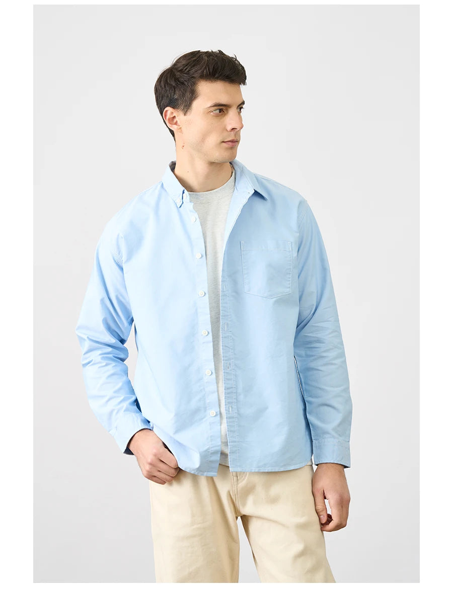 Men's Oversized Oxford Shirt – Refined Casual for Every Season