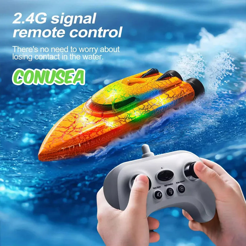 Mini Wave: 2.4G RC Speedboat (Ages 6–12)