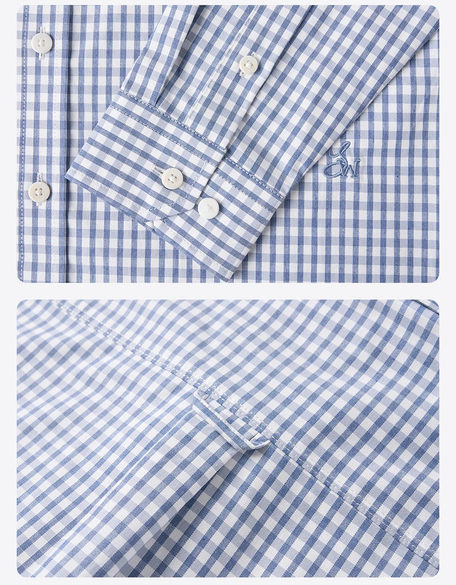 Men's Oversized Plaid Cotton Shirt – Soft Finish, Everyday Edge