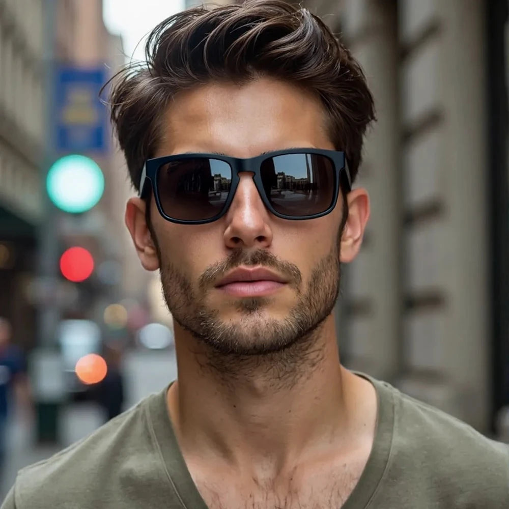 Vector Shade: Classic Square Polarised Sunglasses for Men