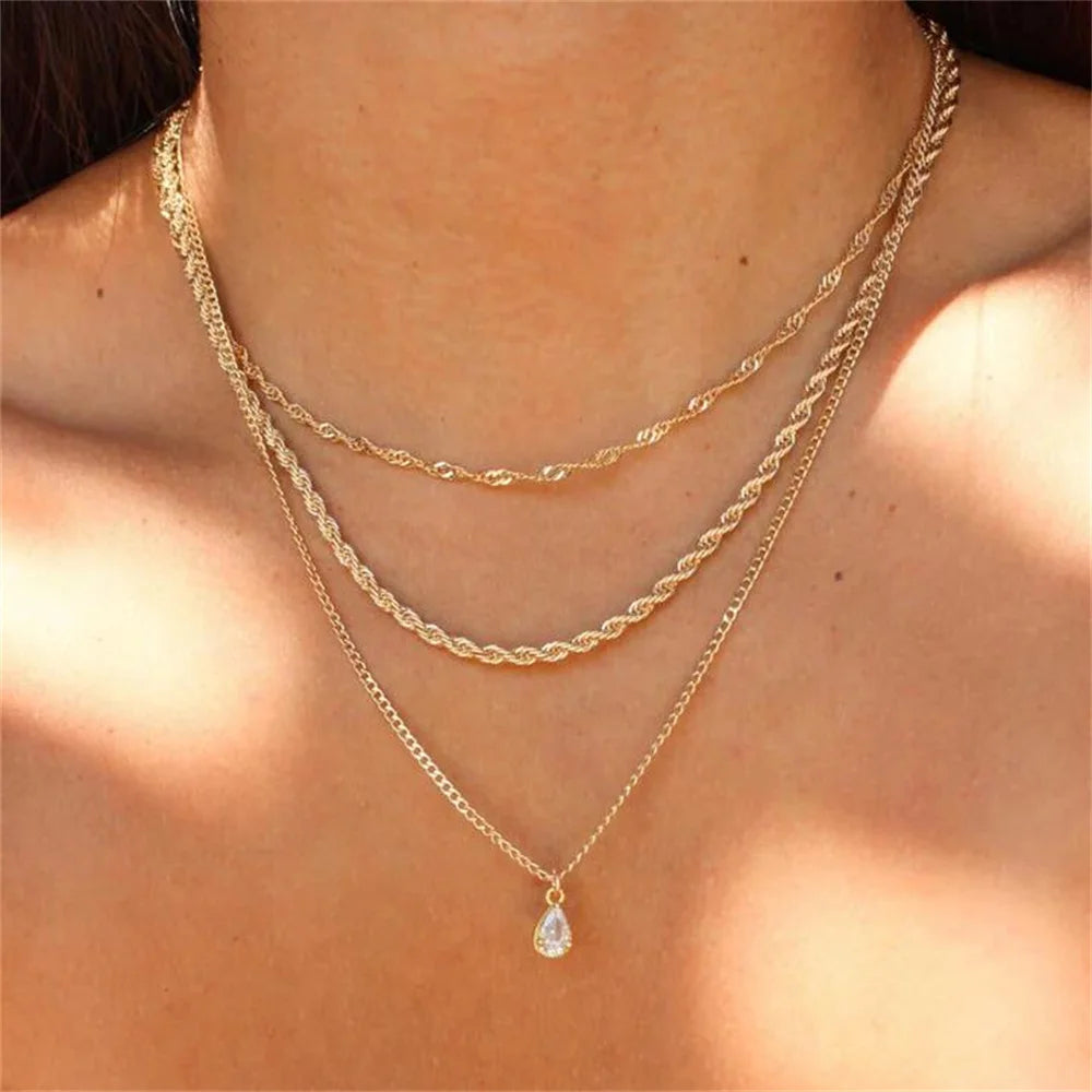 Gilded Rebel: Vintage Punk Coin Pendant Necklace