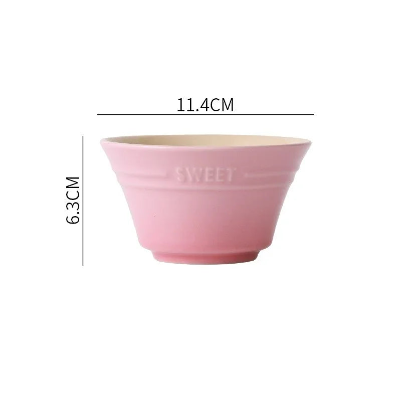 Rainbow Gradient Ceramic Bowl