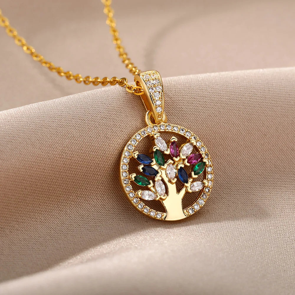 Eterna Root: Tree of Life Pendant Necklace for Women