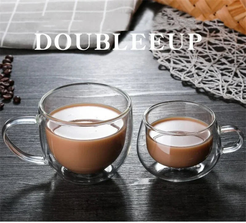 Double Wall Glass Coffee Mug