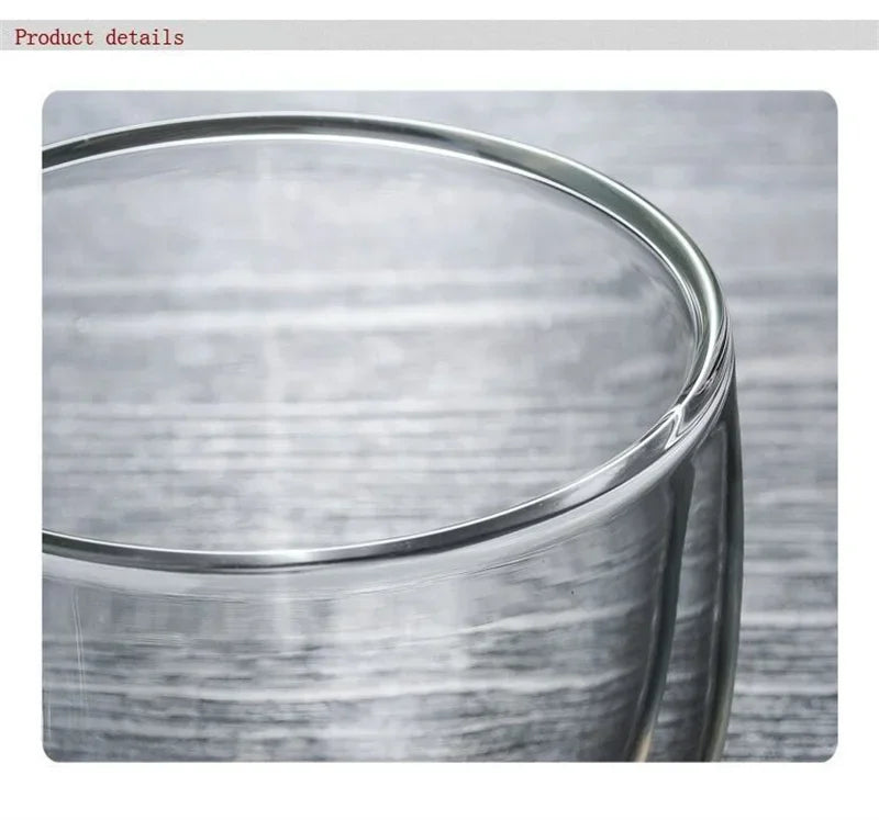 Double Wall Glass Coffee Mug
