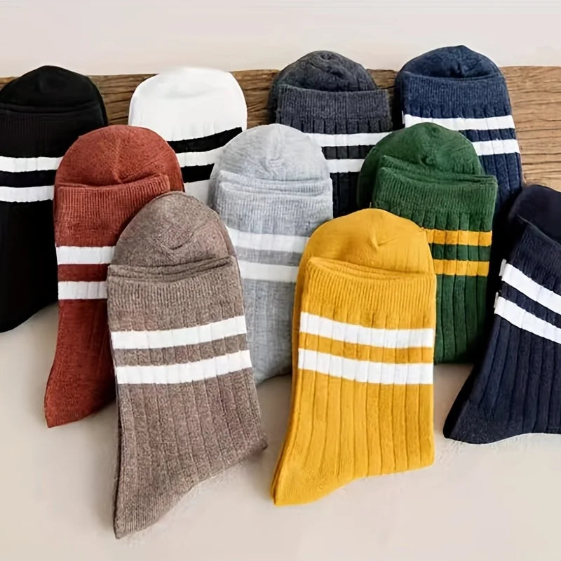 RetroStep: 5-Pair Men’s Vintage Athletic Socks