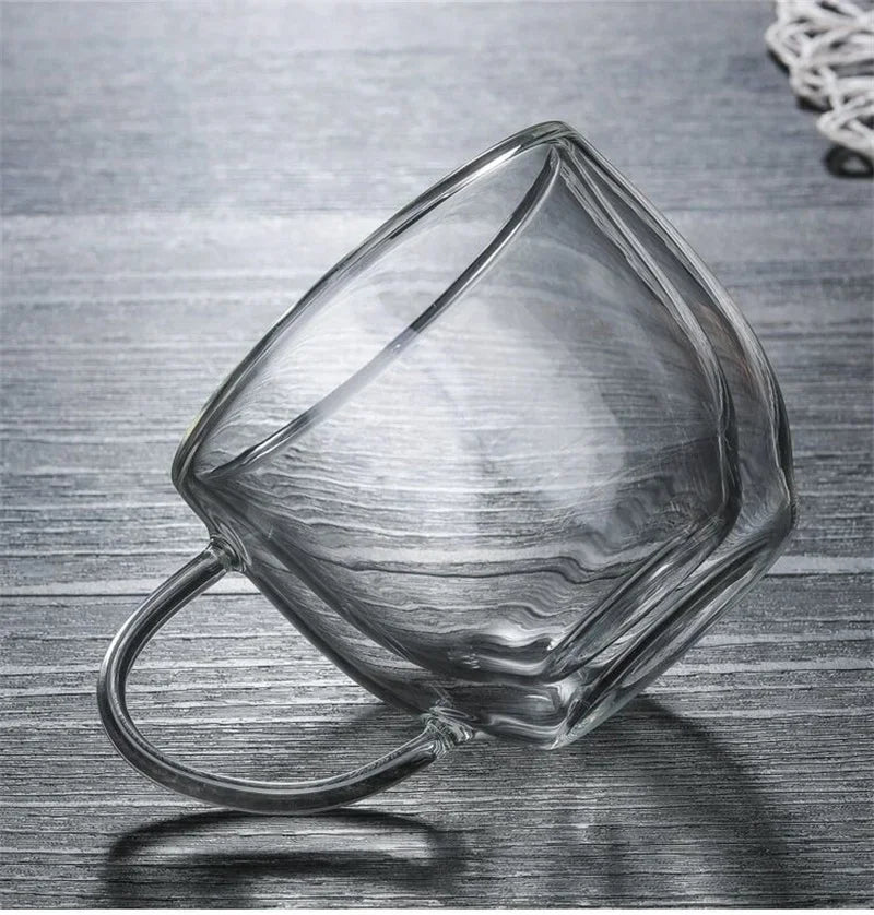 Double Wall Glass Coffee Mug