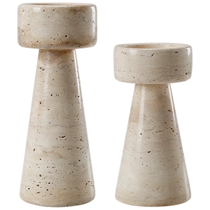 Homestay Retro Stone Candle Holder