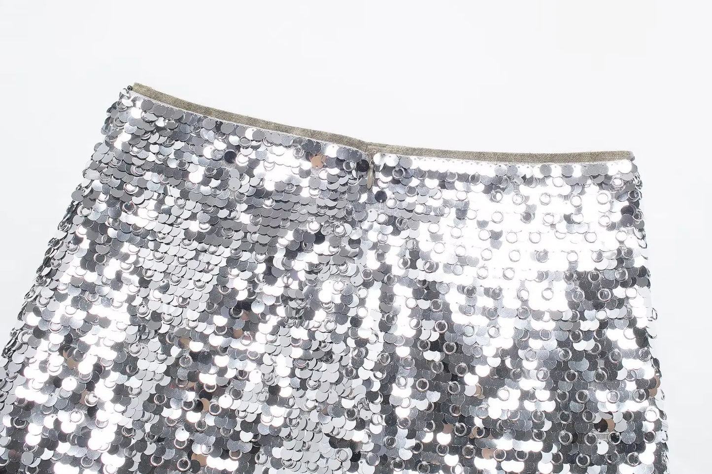 Women's Glitter Sequin Open Vest – Tailored Sparkle for Autumn Nights