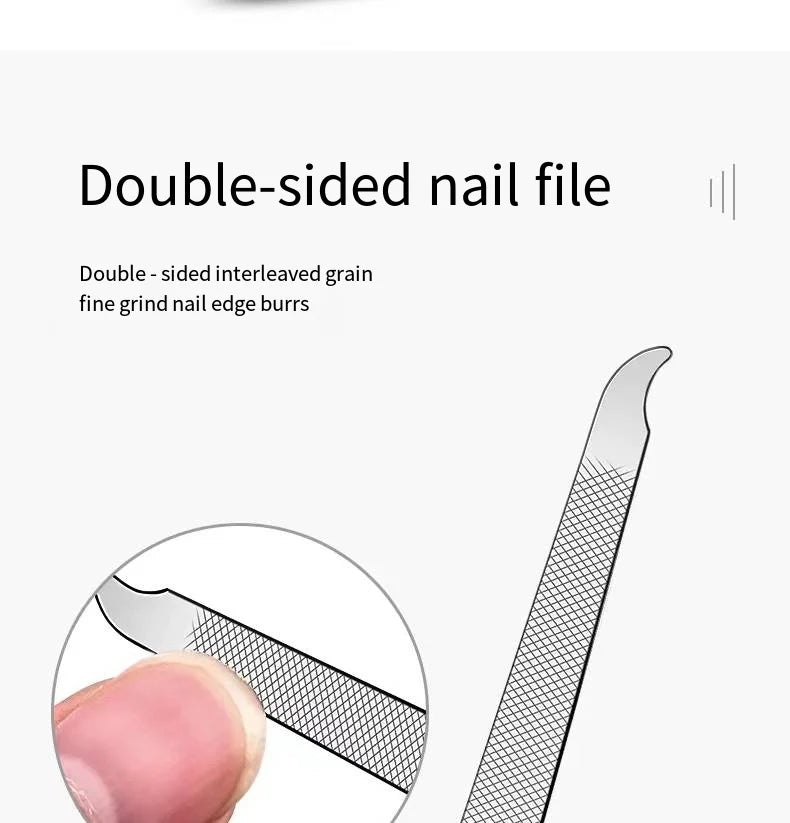 Steel Trim: Men’s 6-Piece Stainless-Steel Nail Clippers Set