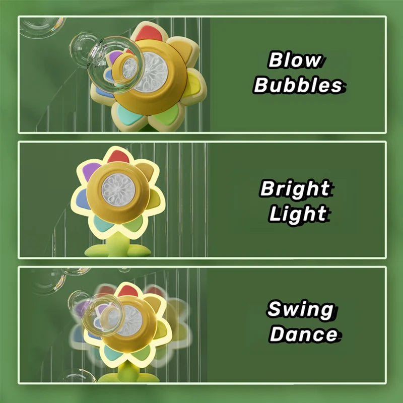 BloomGlow Bubbles: Automatic Sunflower Bubble Machine (Ages 3+)