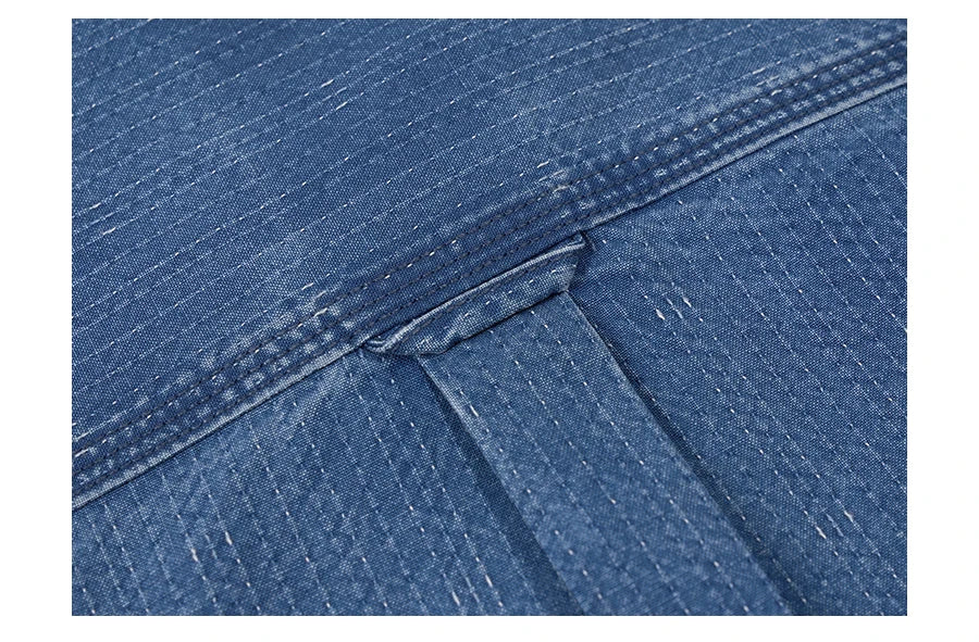 Men's Oversized Washed Indigo Cotton Shirt – Casual Cool With a Vintage Edge