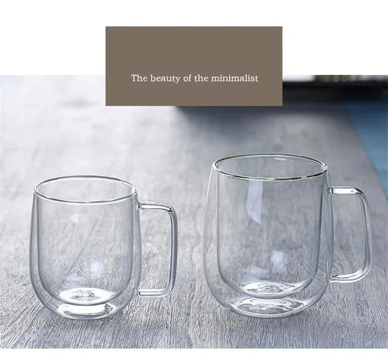 Double Wall Glass Coffee Mug